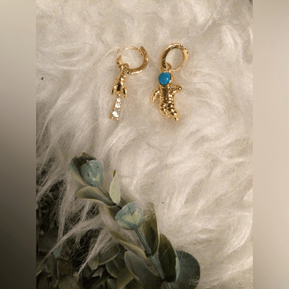 NEW! Boho Astronaut earrings